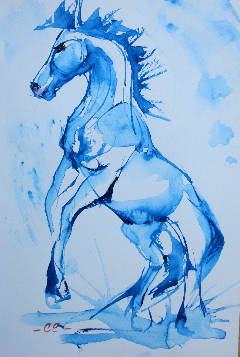Caroline Callender_Blue Horse #6